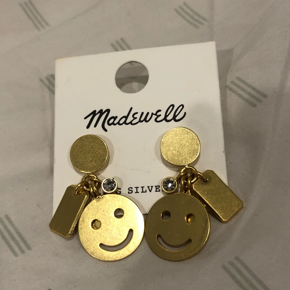 NWT Madewell Smile Earrings